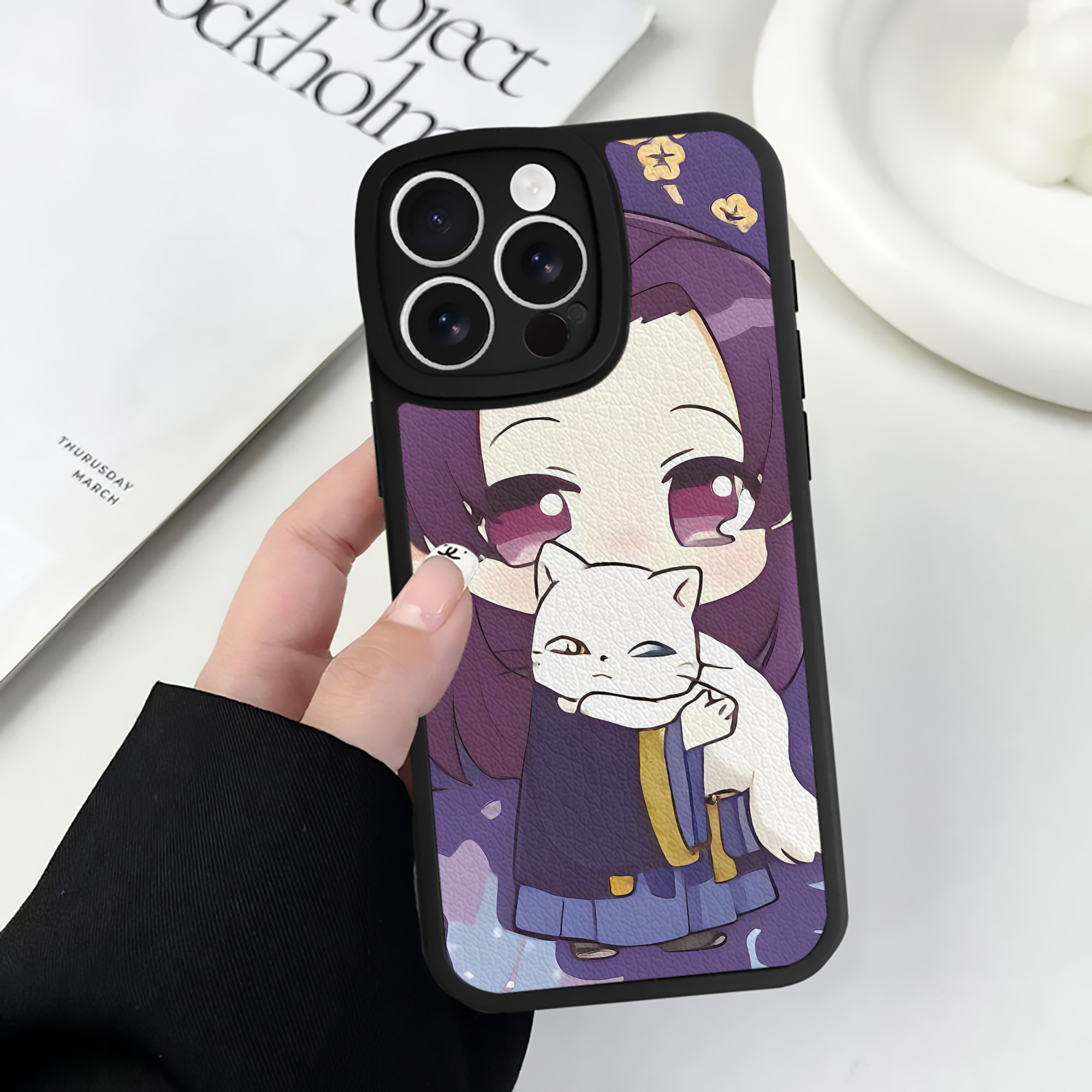 薬屋のひとりごと The Apothecary Diaries 【iPhone 16シリーズ対応】シリコンスマホケース（レザー調） 材質：シリコン